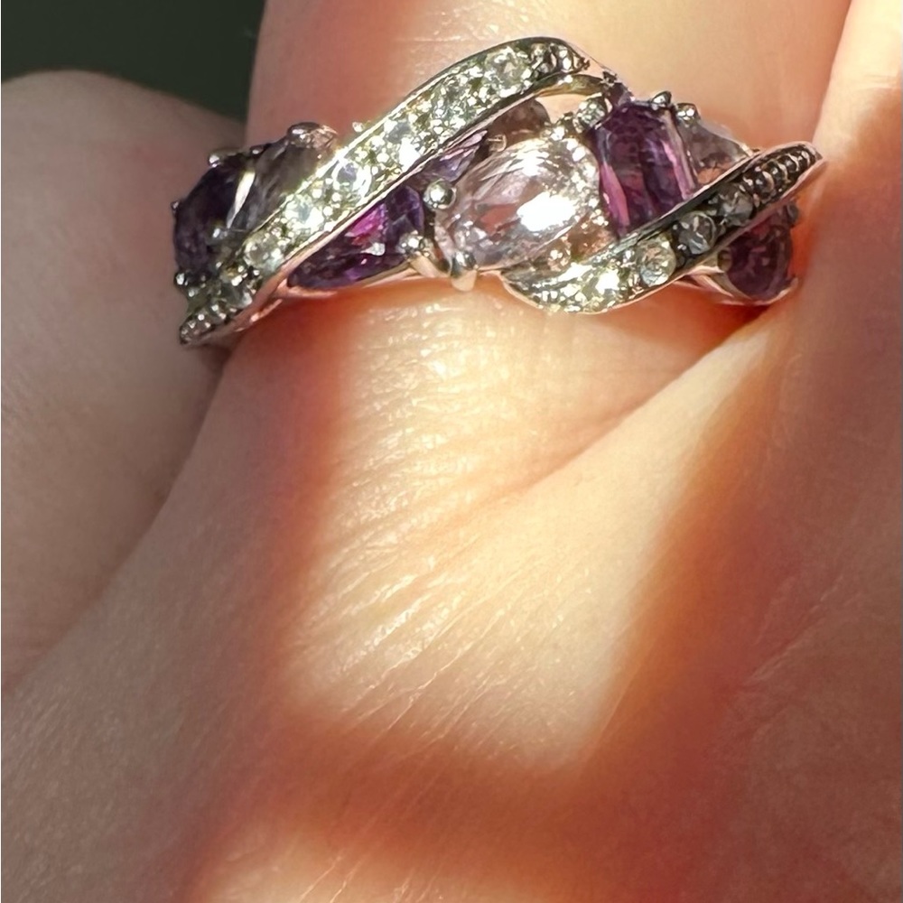 Amethyst Ring With Different Colored Amethyst And… - image 7